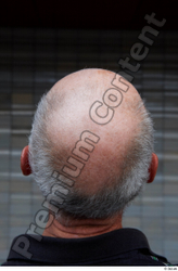 Head Hair Man White Casual Slim Bald Street photo references